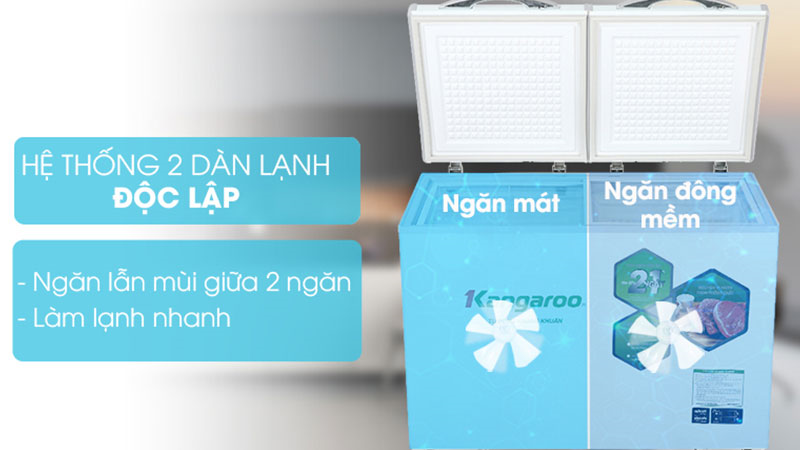 Hệ thống 2 d&agrave;n lạnh